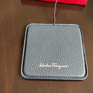 Ferragamo Leather USB phone charging pad